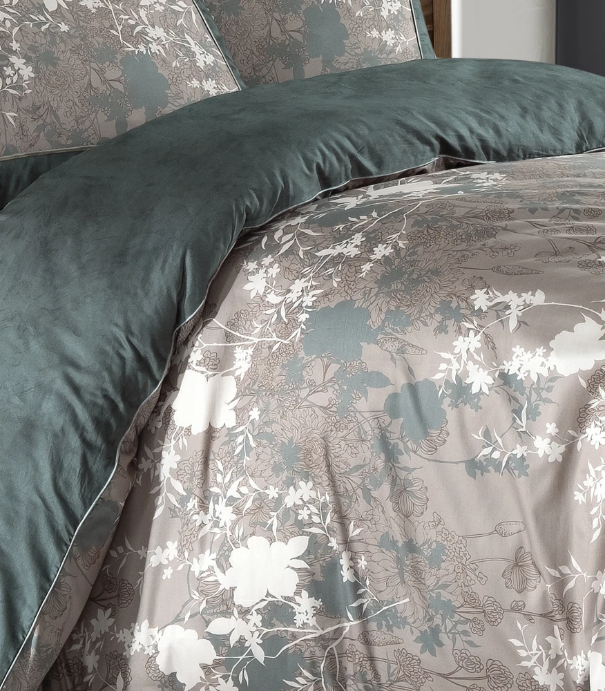 Riposo LUXURY Satino medvilnės patalynės komplektas LILY MOONMIST 200x220 cm