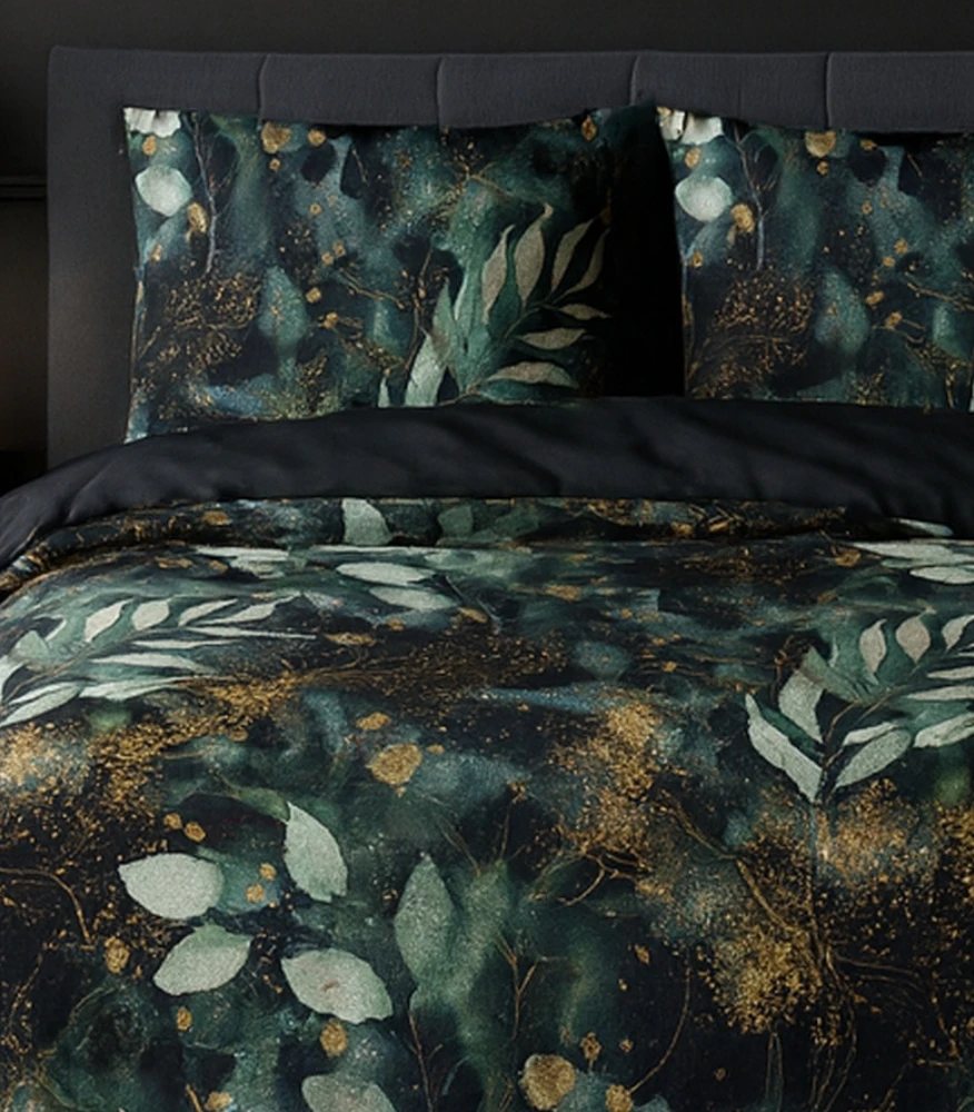 Riposo Premium Digital satino medvilnės patalynės komplektas SAGE 200x220 cm
