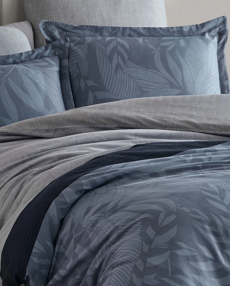 Riposo PREMIUM satino medvilnės patalynės komplektas RITA DENIM 200x220 cm