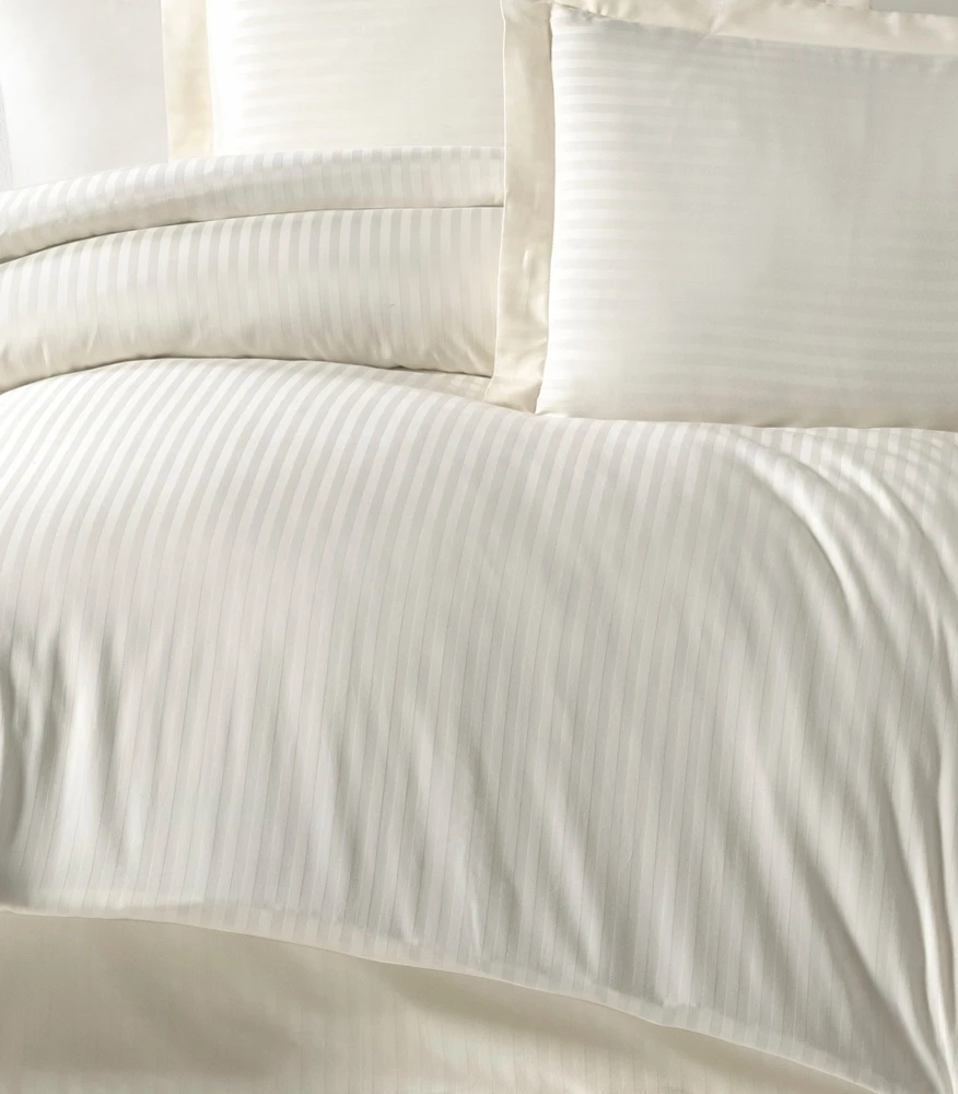 Riposo PREMIUM Satino medvilnės patalynės komplektas STRIPE CREAM 200x220 cm