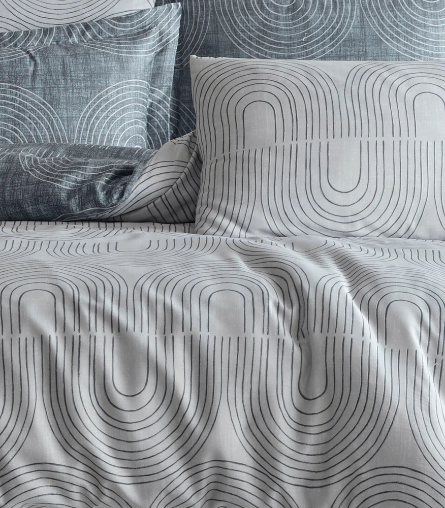 Riposo Premium satino medvilnės patalynės komplektas PIETRO ICE 200x220 cm