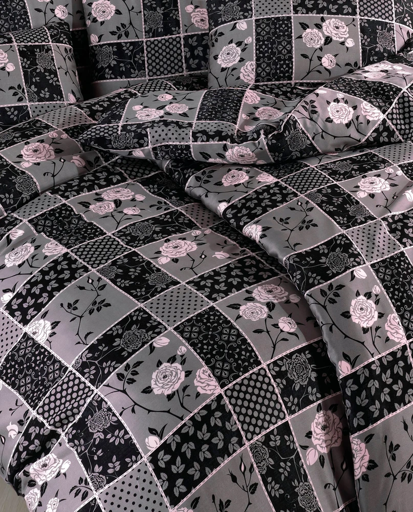 Riposo Premium satino medvilnės patalynės komplektas PABLO Rožinis 200x220 cm