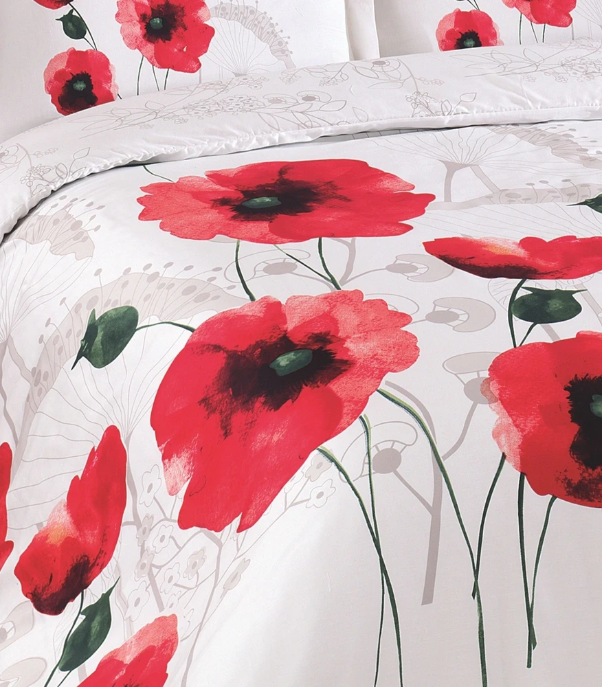 Riposo Premium satino medvilnės patalynės komplektas GELINCIK Raudonas 200x200 cm