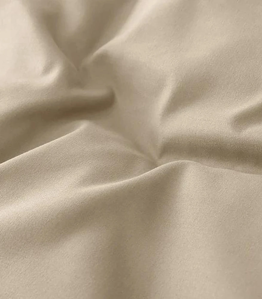 Riposo PREMIUM Satino medvilnės patalynės komplektas TAUPE 200x220 cm