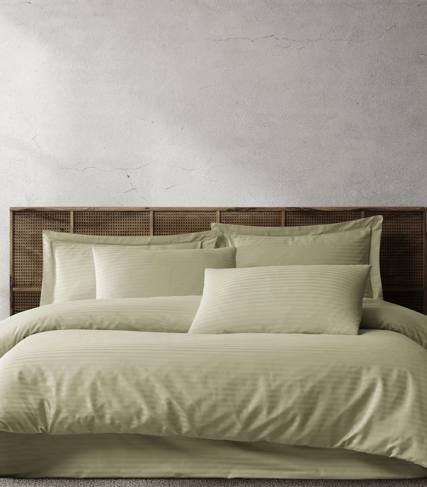 Riposo Premium satino pagalvės užvalkalas Modest - Light Žalias 50x70 cm