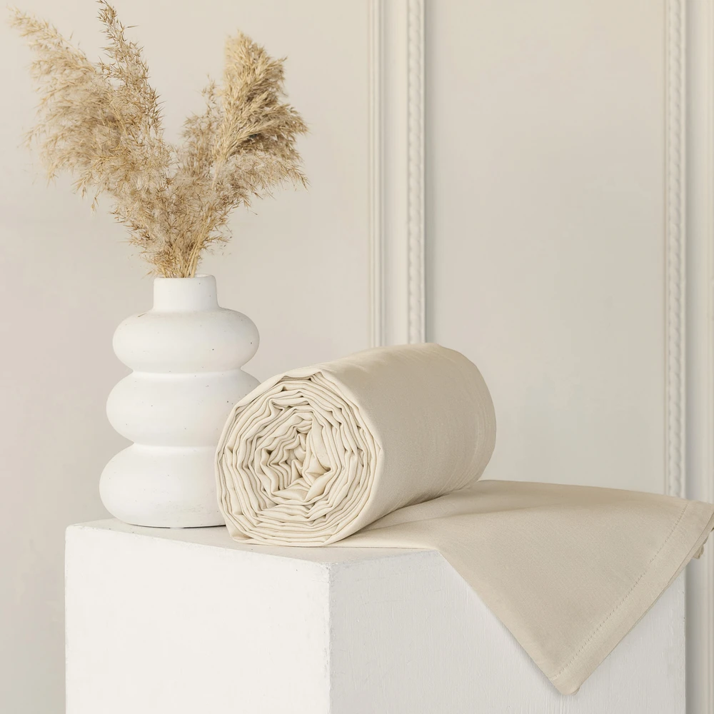 Riposo PREMIUM Satino paklodė be gumos PAPYRUS 220x240 cm