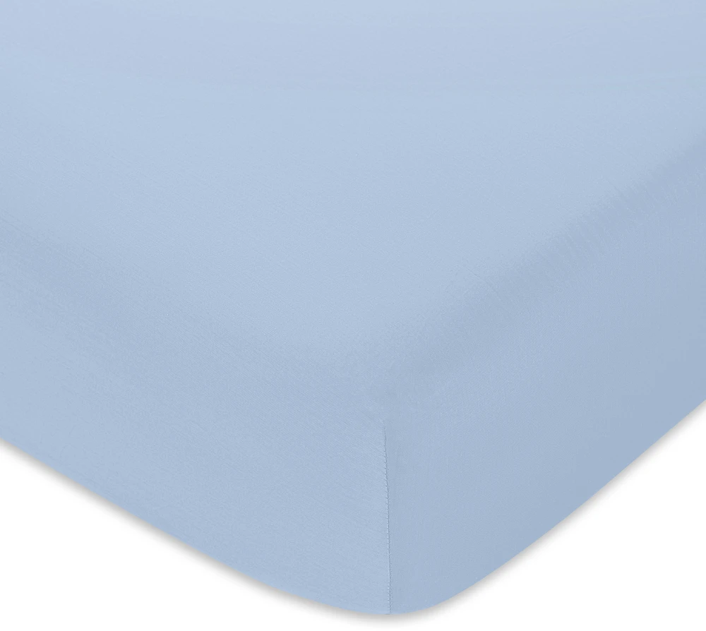 Riposo PREMIUM satino paklodė su guma Light mėlynas 140x200 cm