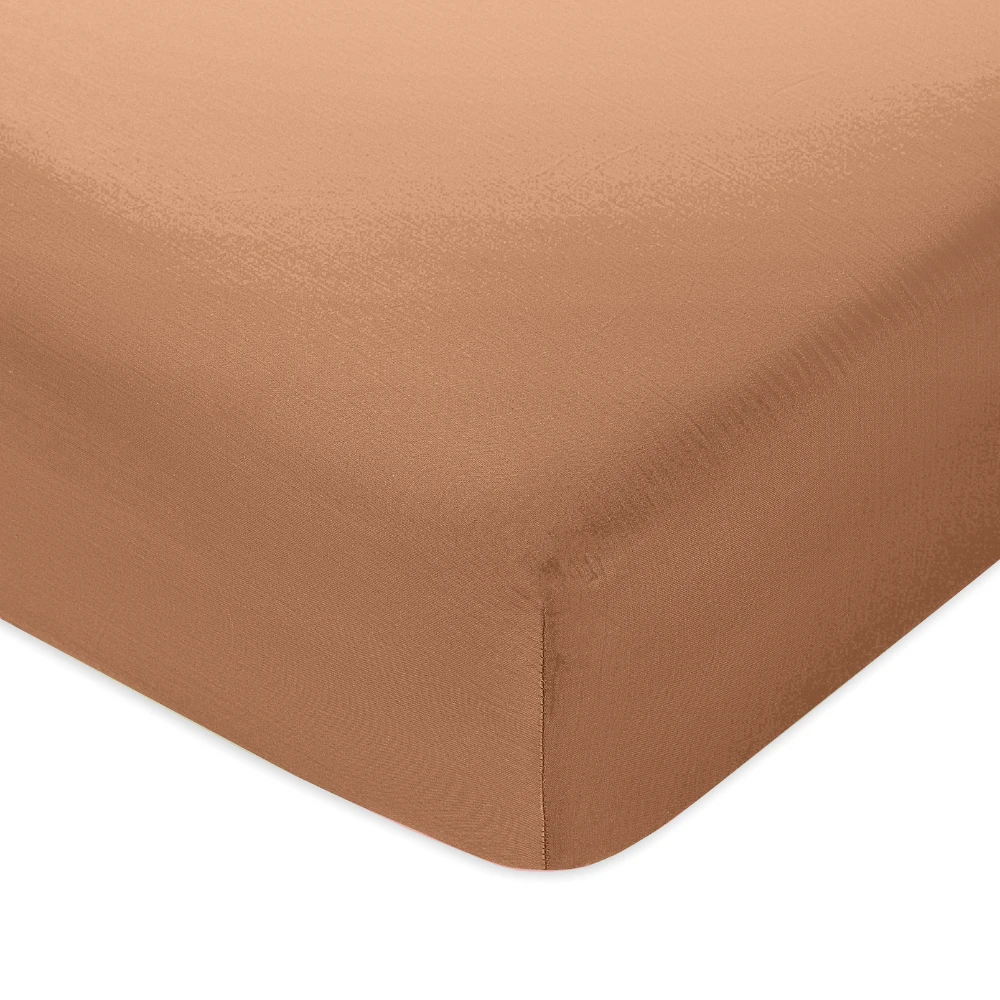 Riposo PREMIUM satino paklodė su guma Mocha Mousse 140x200 cm