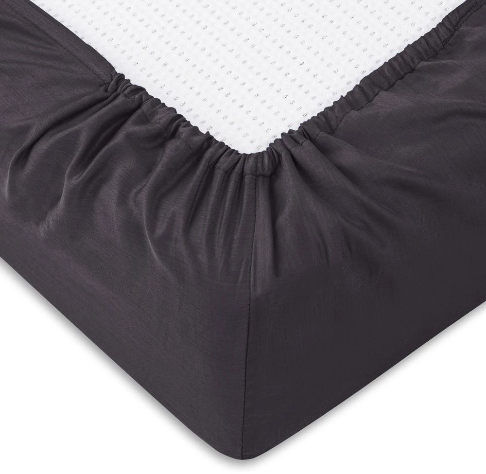 Riposo PREMIUM satino paklodė su guma Pilkas 180x200 cm