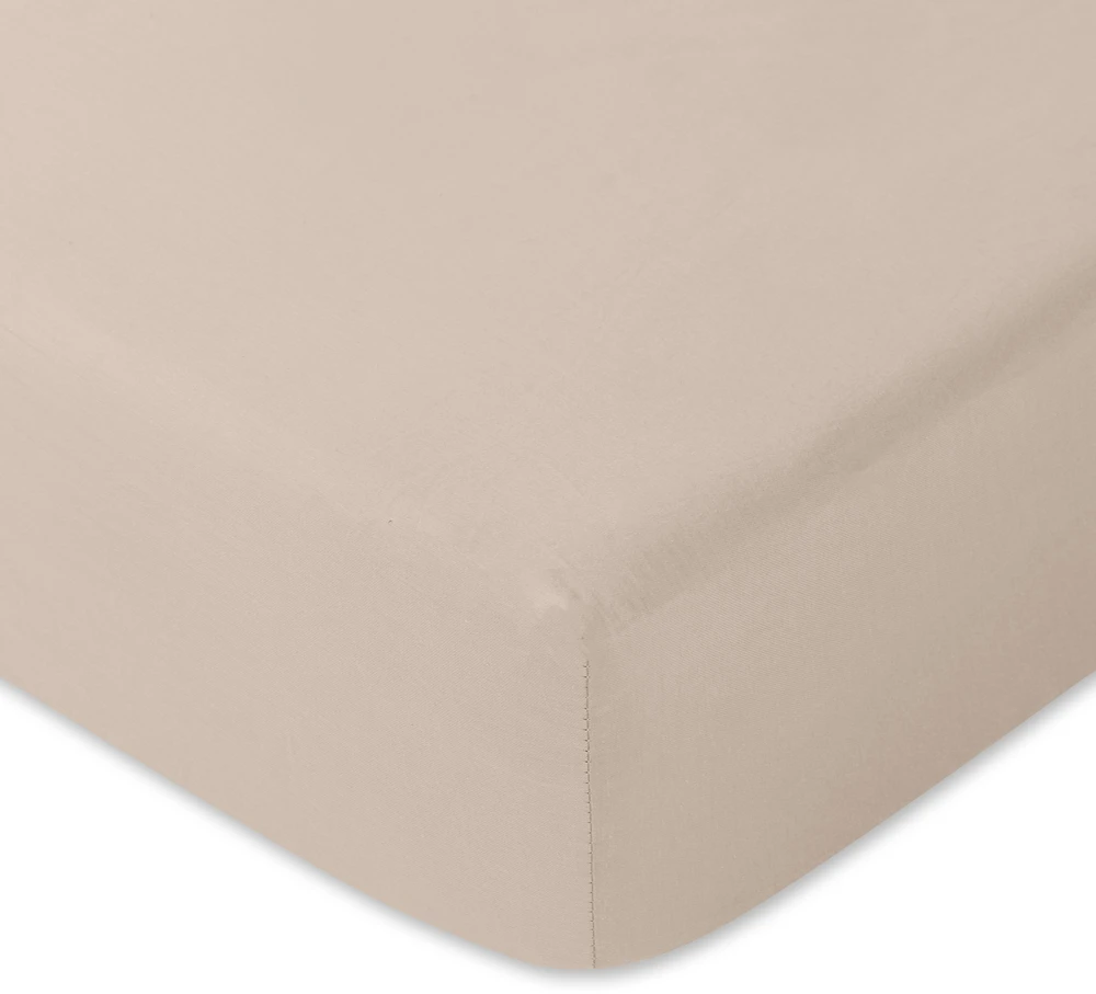 Riposo PREMIUM satino paklodė su guma Taupe 200x200 cm