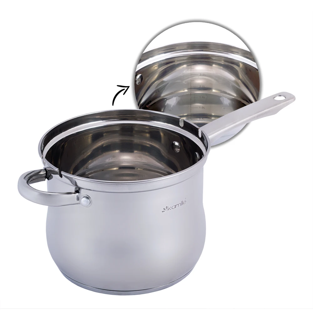 Puodas-gruzdintuvė su sieteliu 3,5l,Kamille