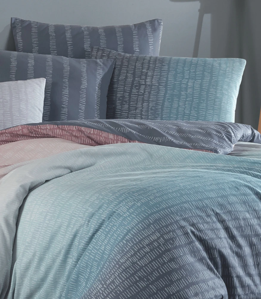 Riposo RENFORCE medvilnės patalynės komplektas BREEZE GRI 200x220 cm