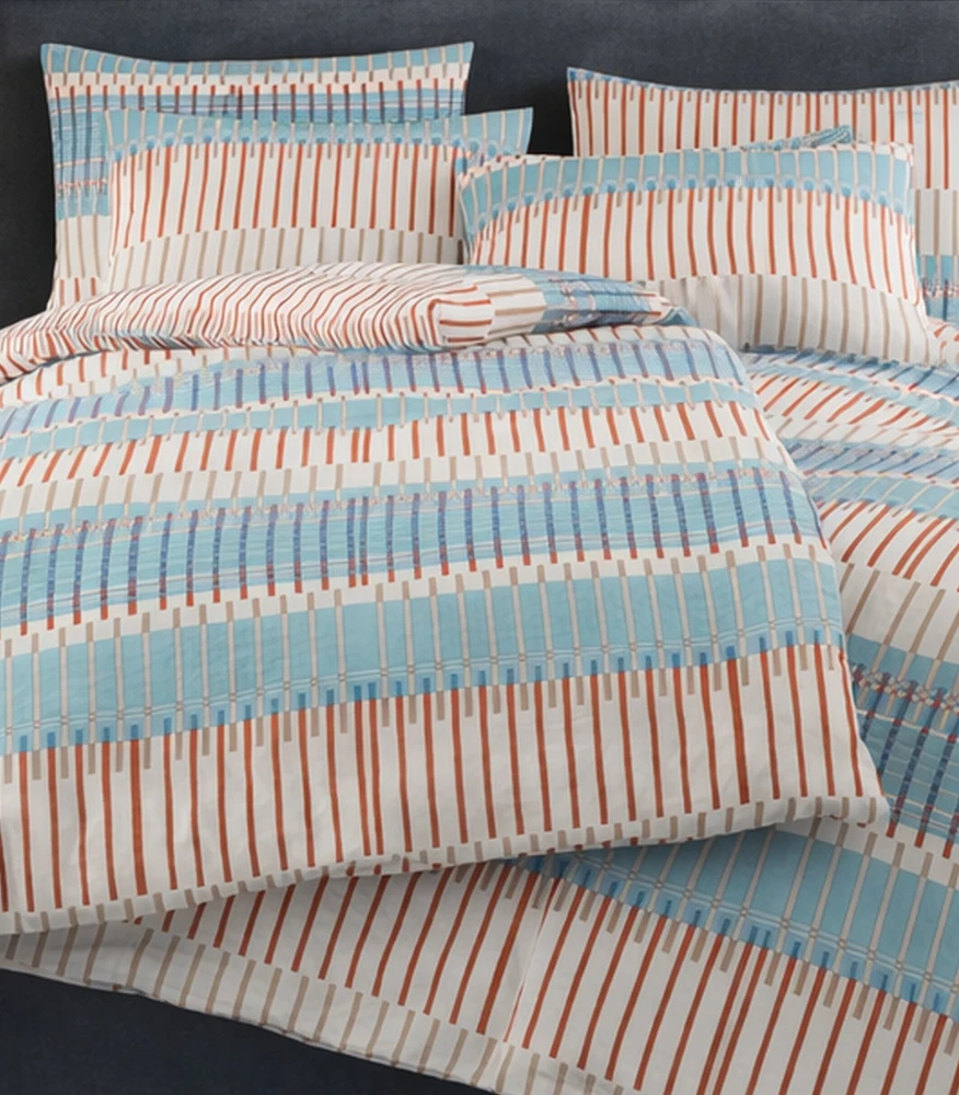 Riposo RENFORCE medvilnės patalynės komplektas MIRANDA TURQUOISE 200x200 cm