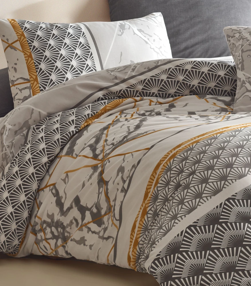 Riposo Renforce medvilnės patalynės komplektas Marble 200x200 cm