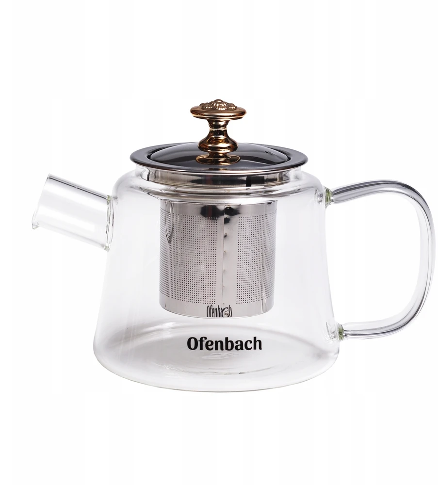 Ofenbach Riposo Stiklinis arbatinukas su filtru 1.1 L, R-100617L
