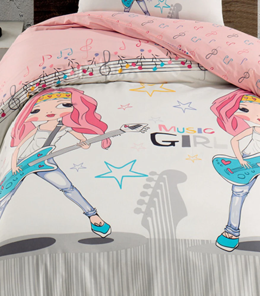 Riposo Vaikiškas patalynės komplektas Music girl 140x200 cm