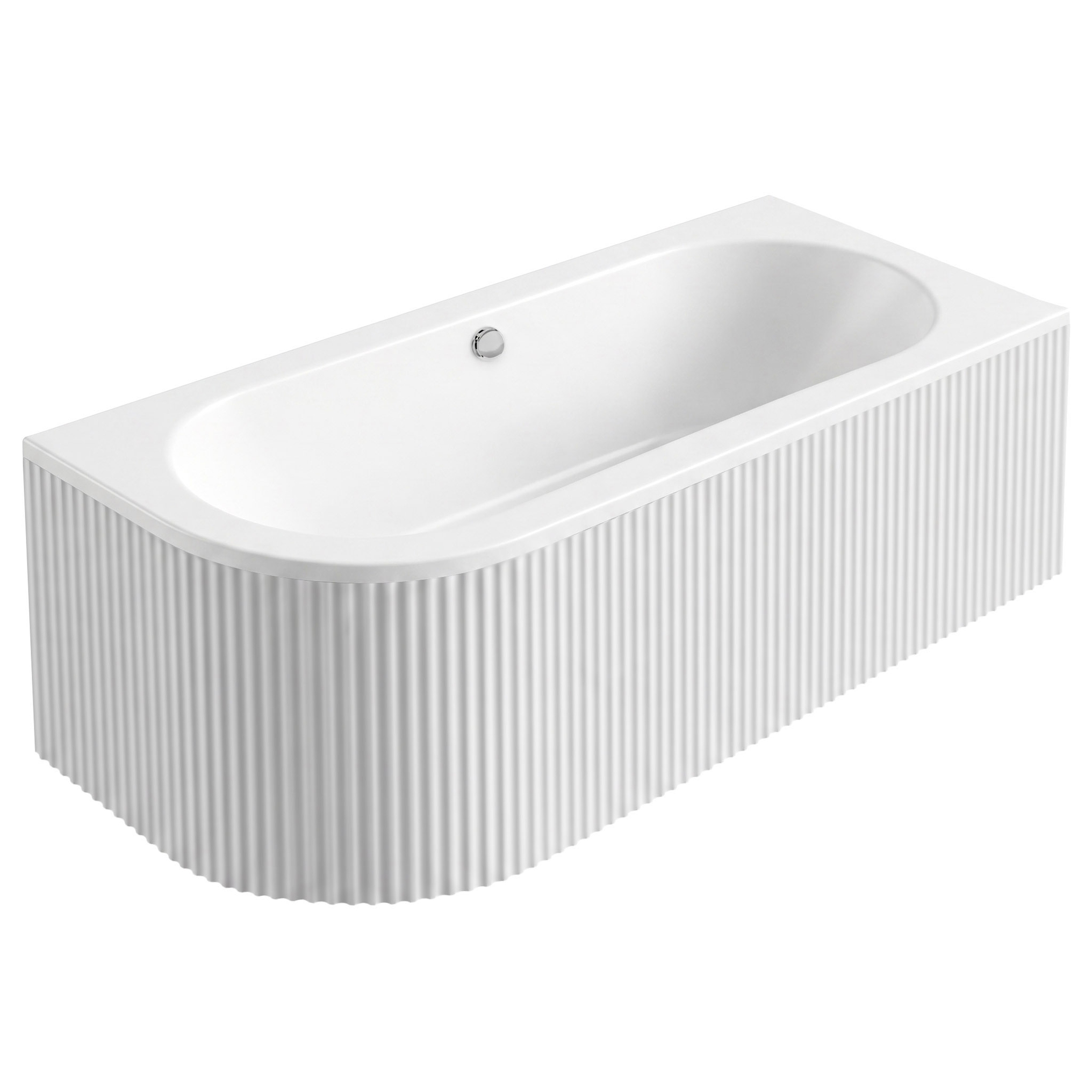 Akrilinė kampinė vonia Rea Orion Stripe Right 170cm aprašymas - Prekės nuotrauka