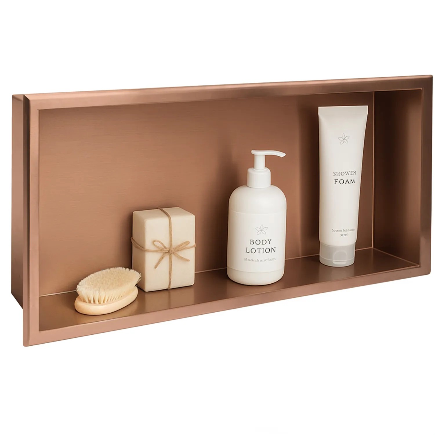 rea Bathroom Shelf 30x60 Copper aprašymas - Prekės nuotrauka