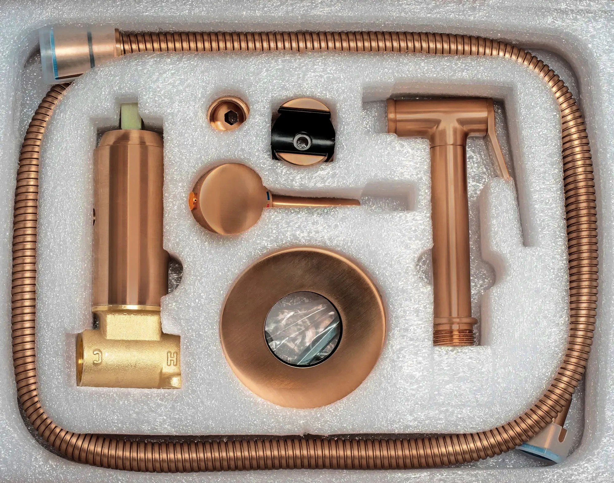 rea BIDE MAIŠYTUVAS SU DUŠELIU Lungo Loop Copper aprašymas - Prekės nuotrauka
