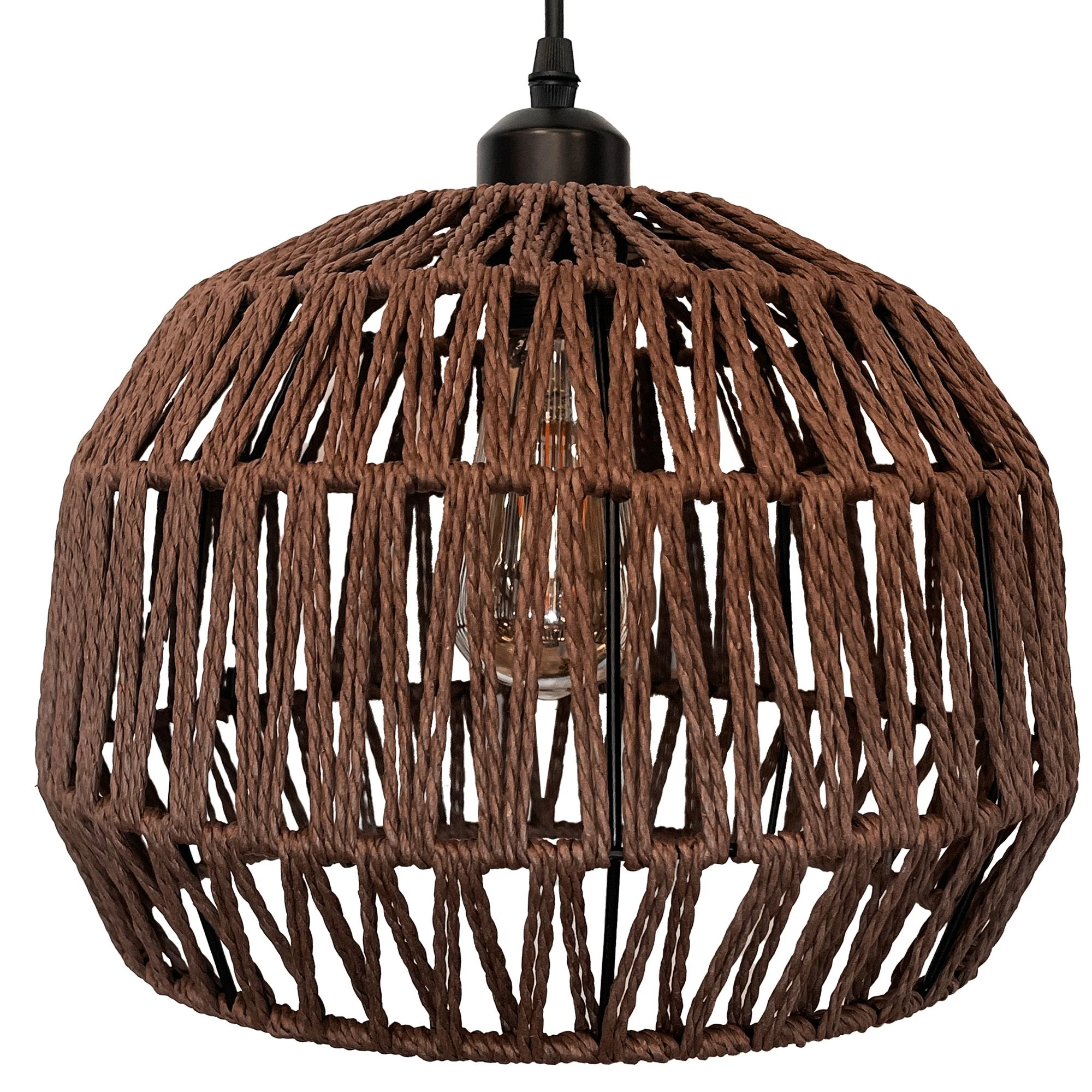 Toolight Boho pakabinamas šviestuvas APP1292-1CP Brown aprašymas - Prekės nuotrauka