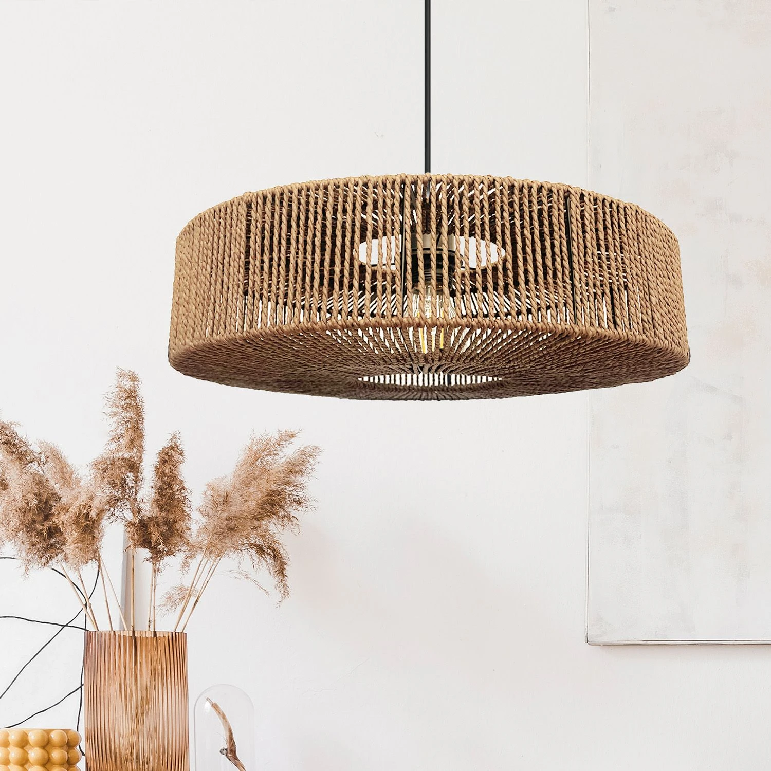 Toolight Boho pakabinamas šviestuvas APP1294-1PC rusvai gelsvas aprašymas - Prekės nuotrauka