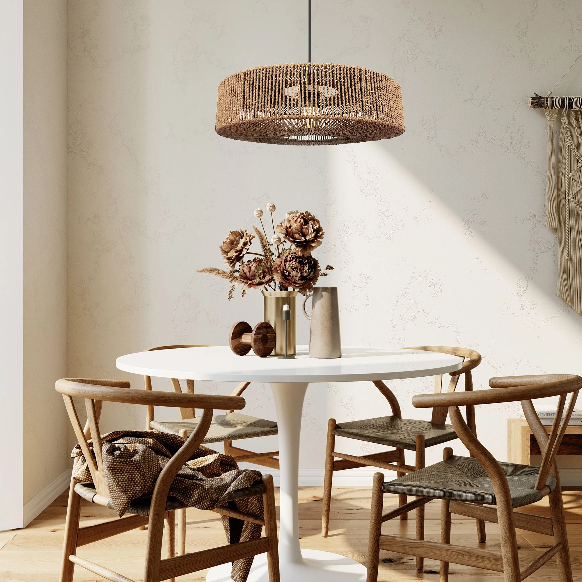 Toolight Boho pakabinamas šviestuvas APP1294-1PC rusvai gelsvas aprašymas - Prekės nuotrauka