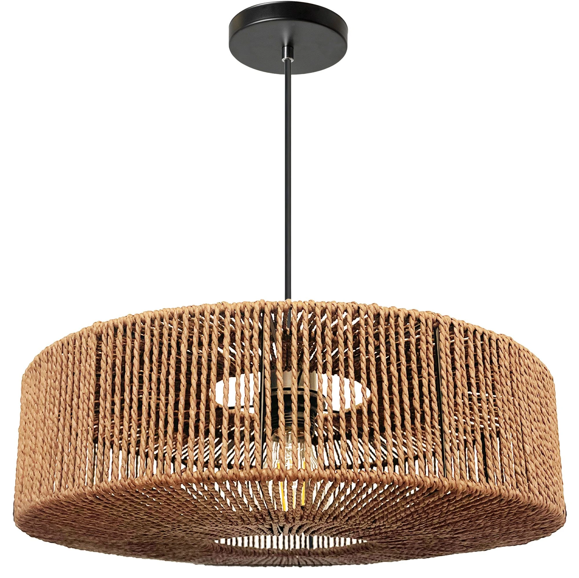 Toolight Boho pakabinamas šviestuvas APP1294-1PC rusvai gelsvas aprašymas - Prekės nuotrauka