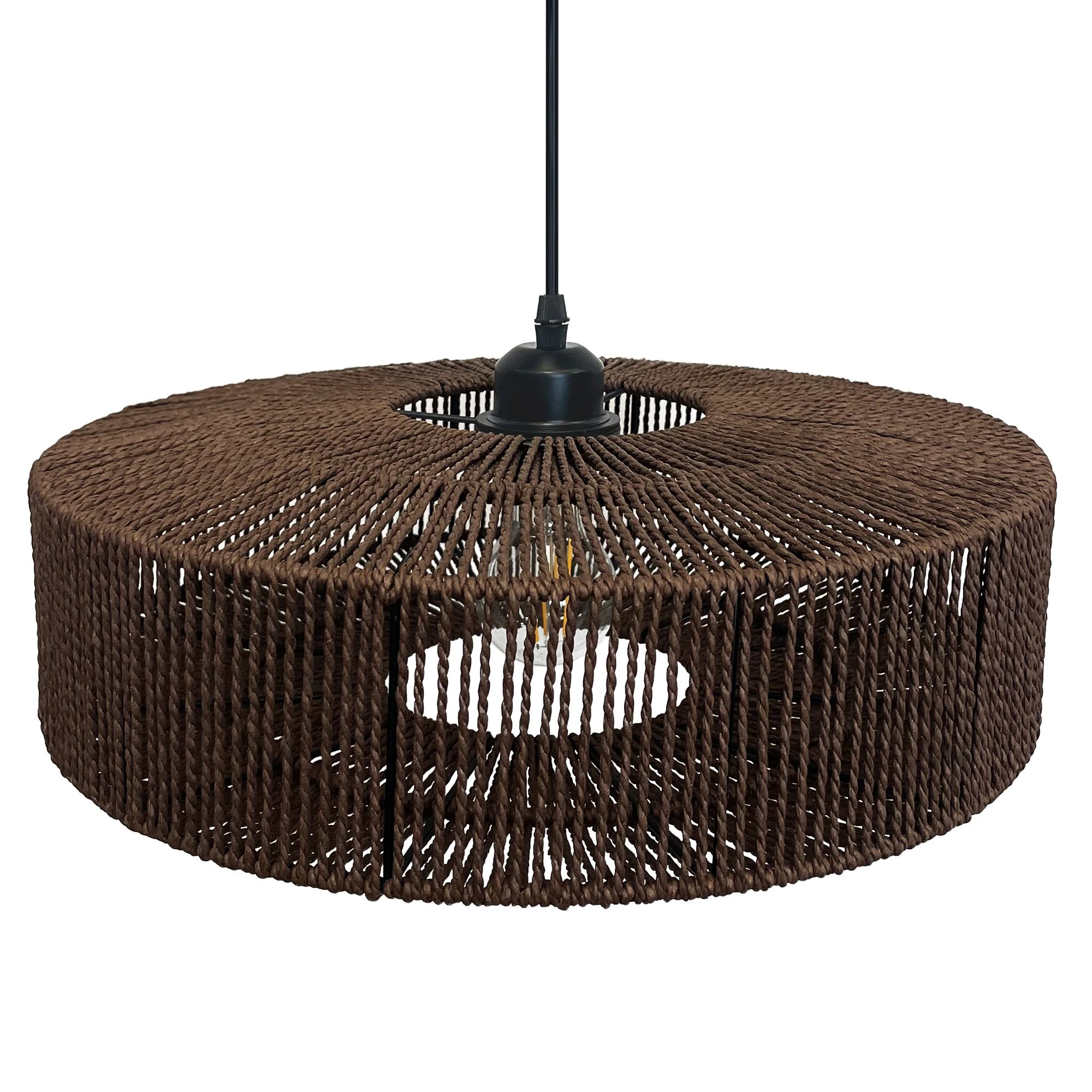 Toolight Boho pakabinamas šviestuvas APP1295-1CP Brown aprašymas - Prekės nuotrauka