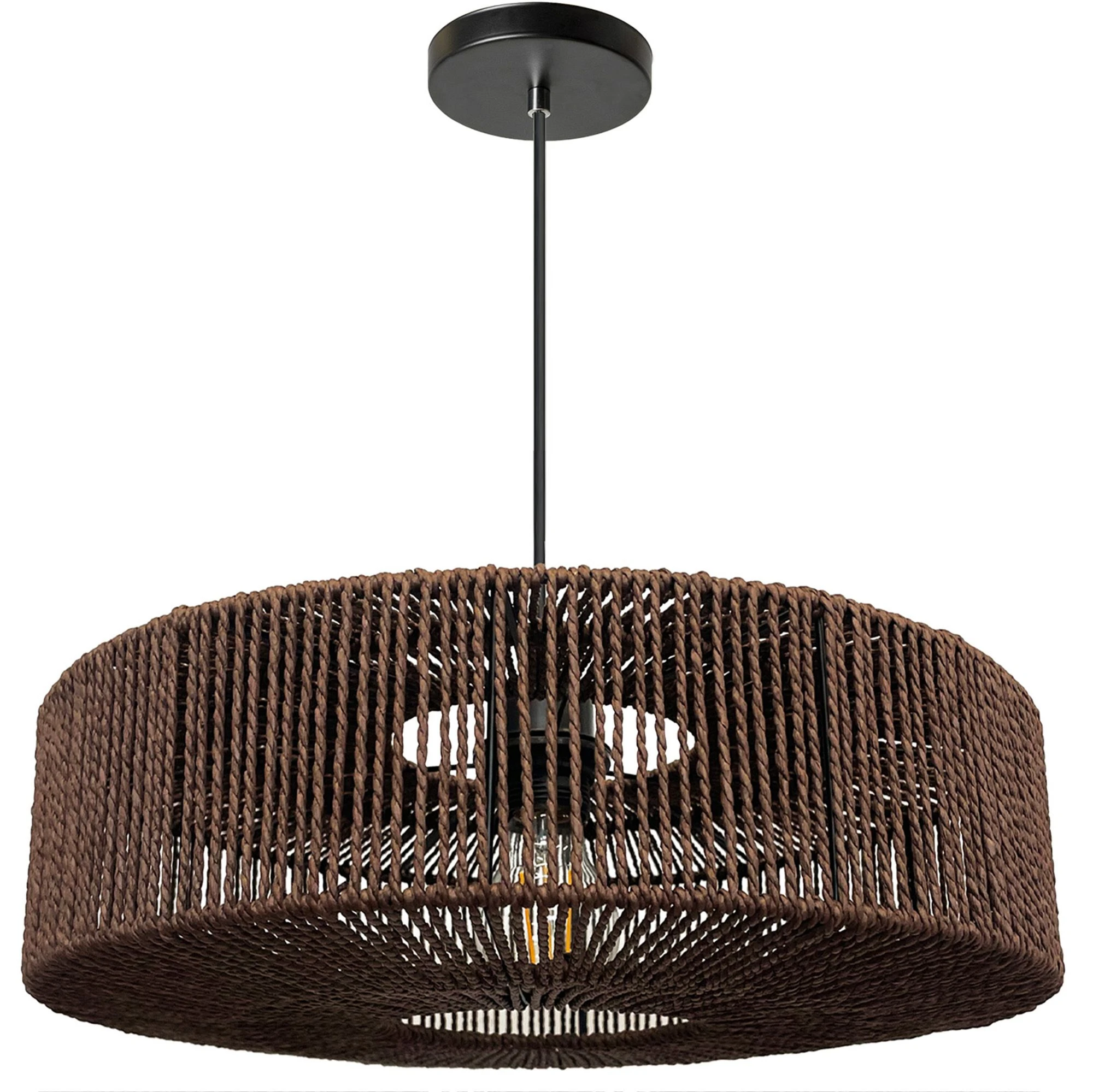 Toolight Boho pakabinamas šviestuvas APP1295-1CP Brown aprašymas - Prekės nuotrauka
