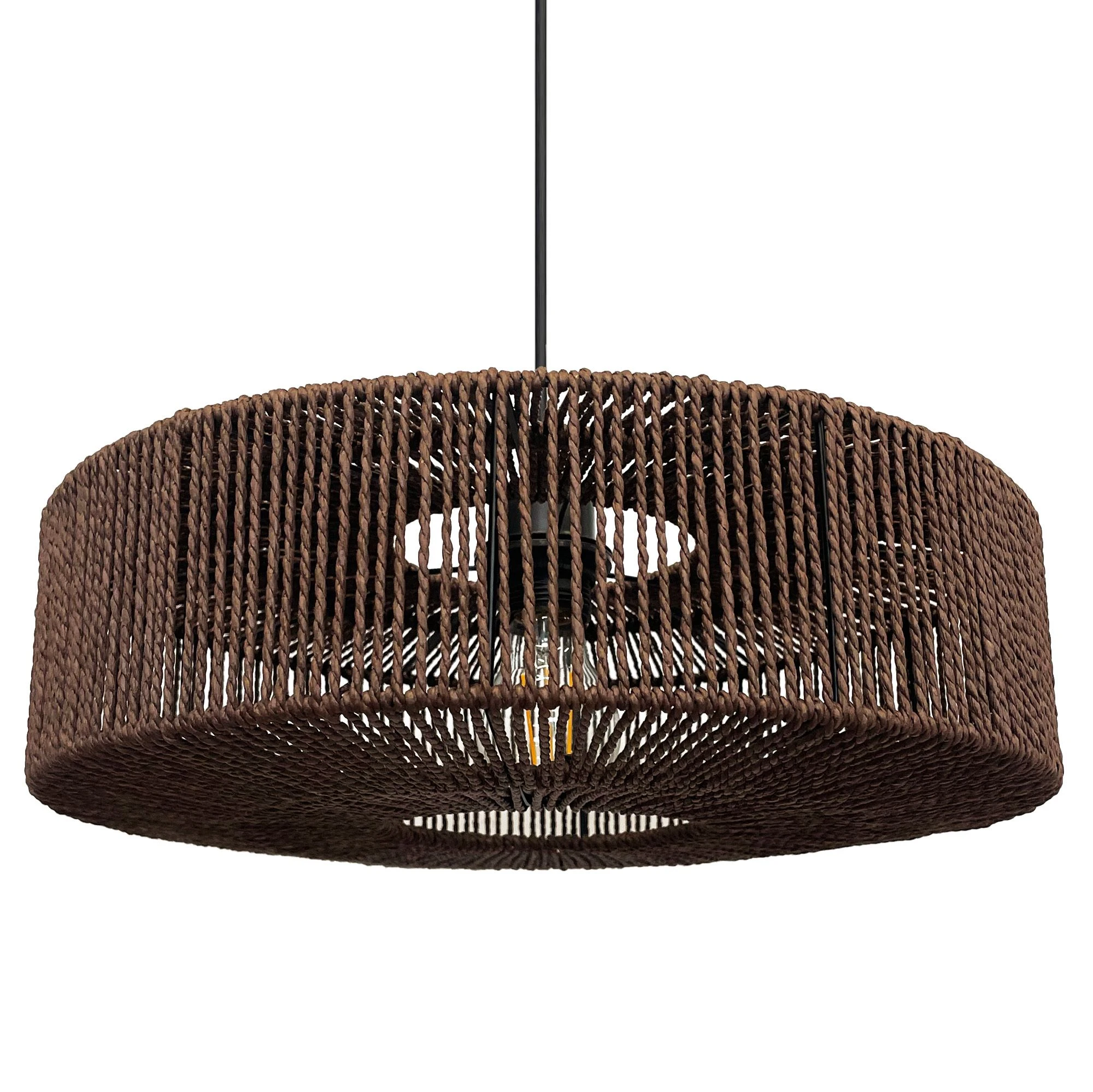Toolight Boho pakabinamas šviestuvas APP1295-1CP Brown aprašymas - Prekės nuotrauka