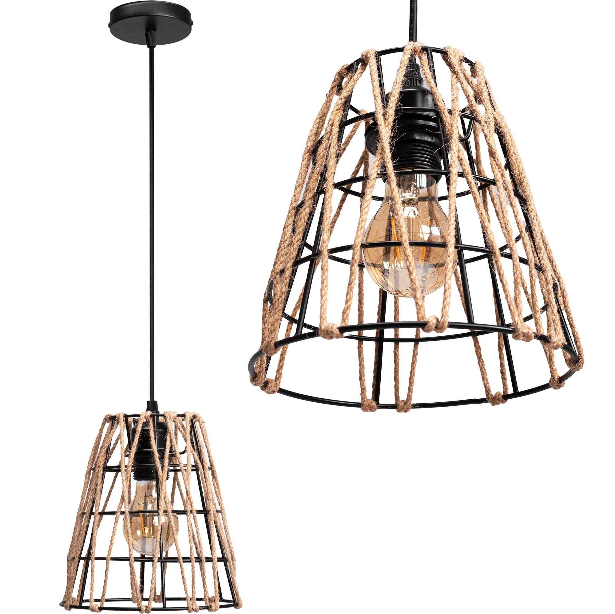Toolight Boho pakabinamas šviestuvas APP1318-1CP aprašymas - Prekės nuotrauka