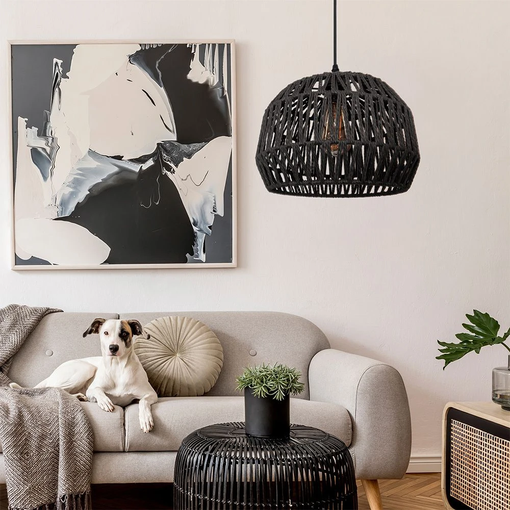 Toolight Boho pakabinamas šviestuvas APP1483-1CP Juodas aprašymas - Prekės nuotrauka