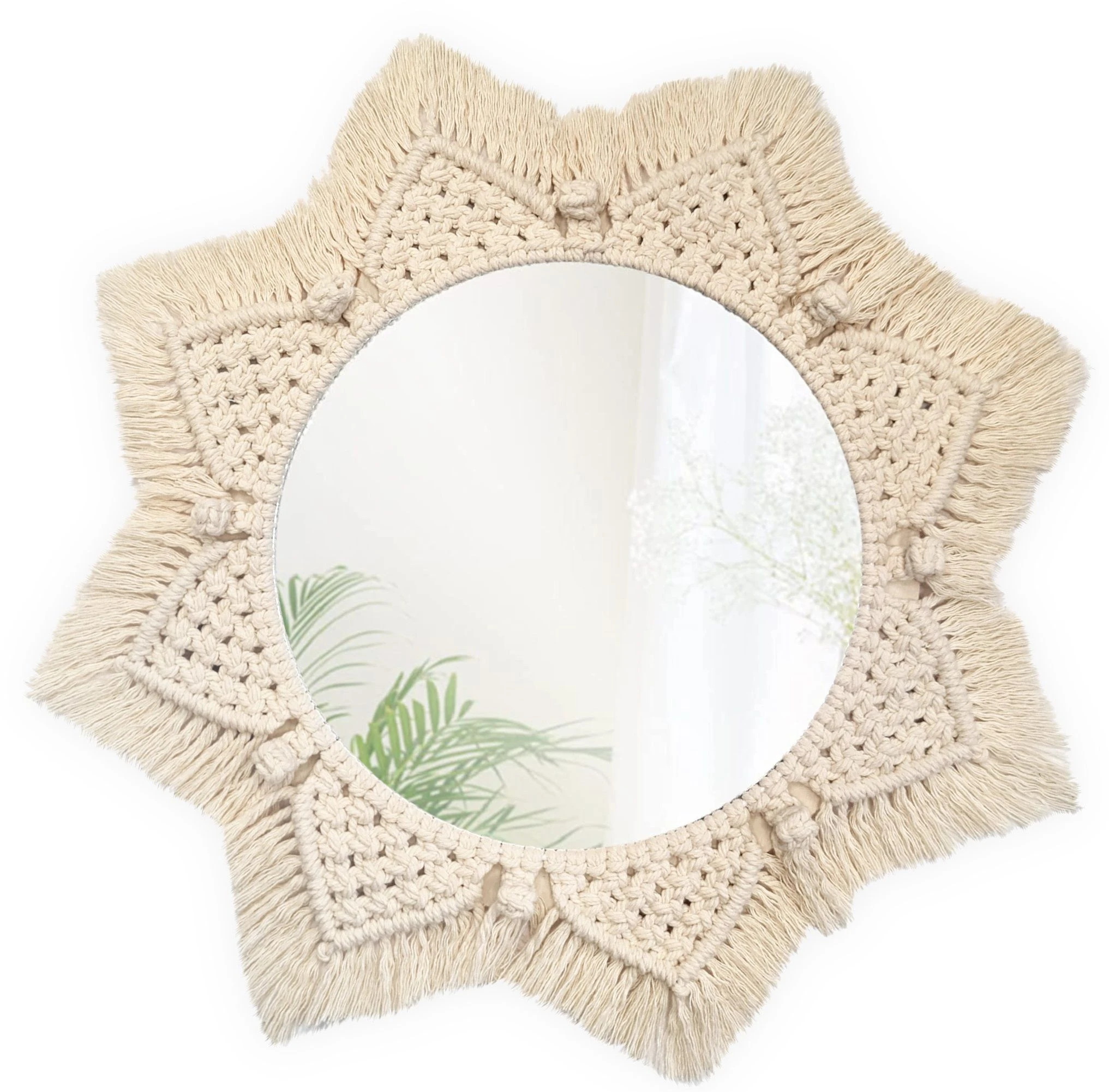 Tutumi Boho sieninis veidrodis 53CM 322048 aprašymas - Prekės nuotrauka