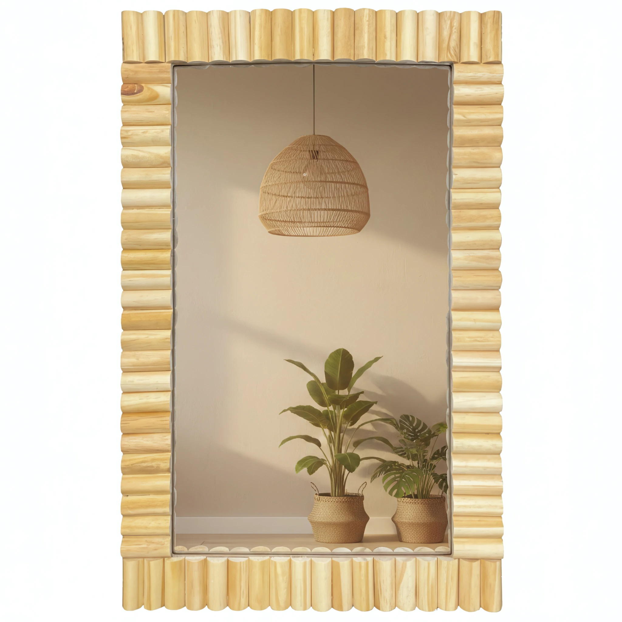 Tutumi Boho sieninis veidrodis 55CM KLNA-MR01 aprašymas - Prekės nuotrauka