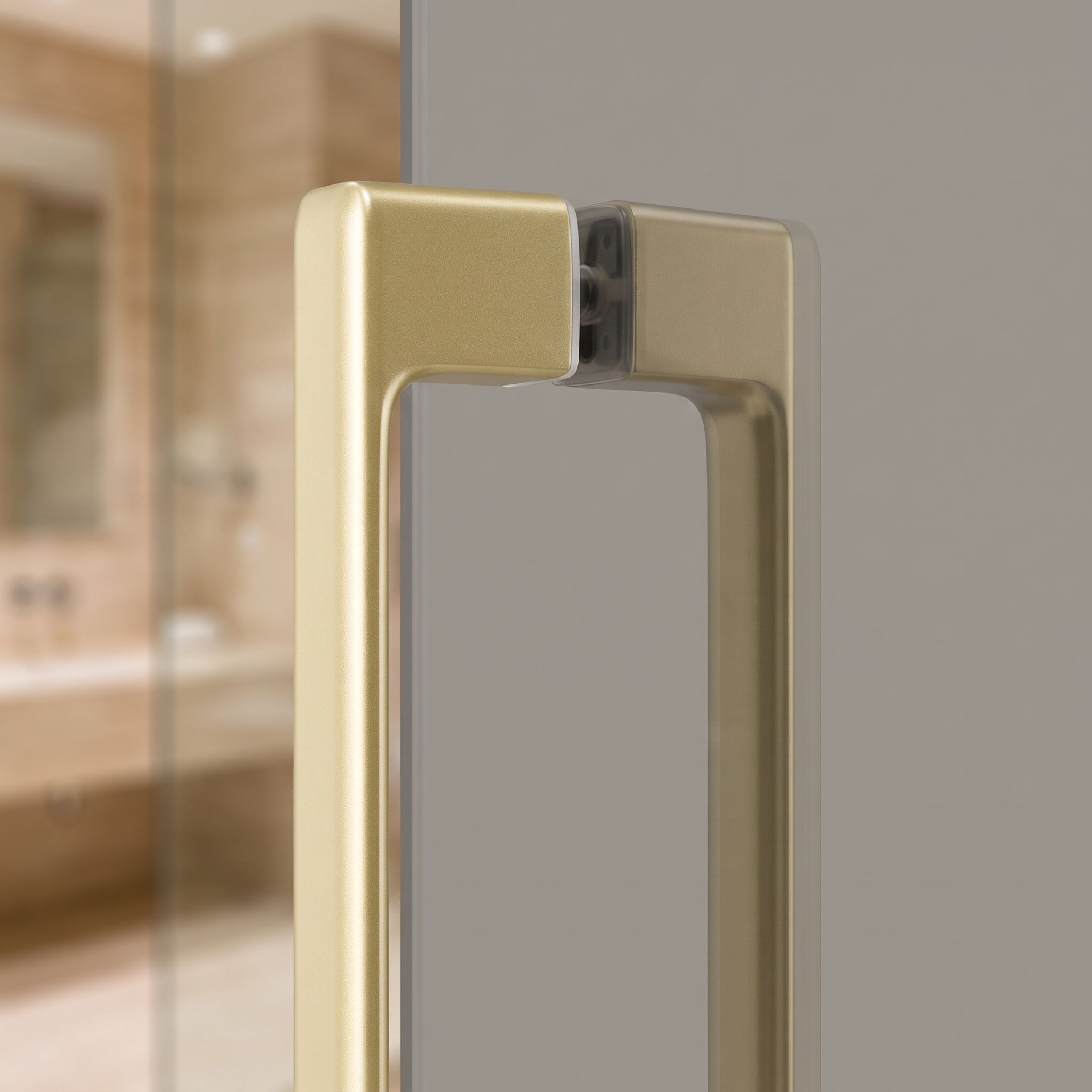 Dušo Durų Rankena Rea 02 Brushed Gold aprašymas - Prekės nuotrauka