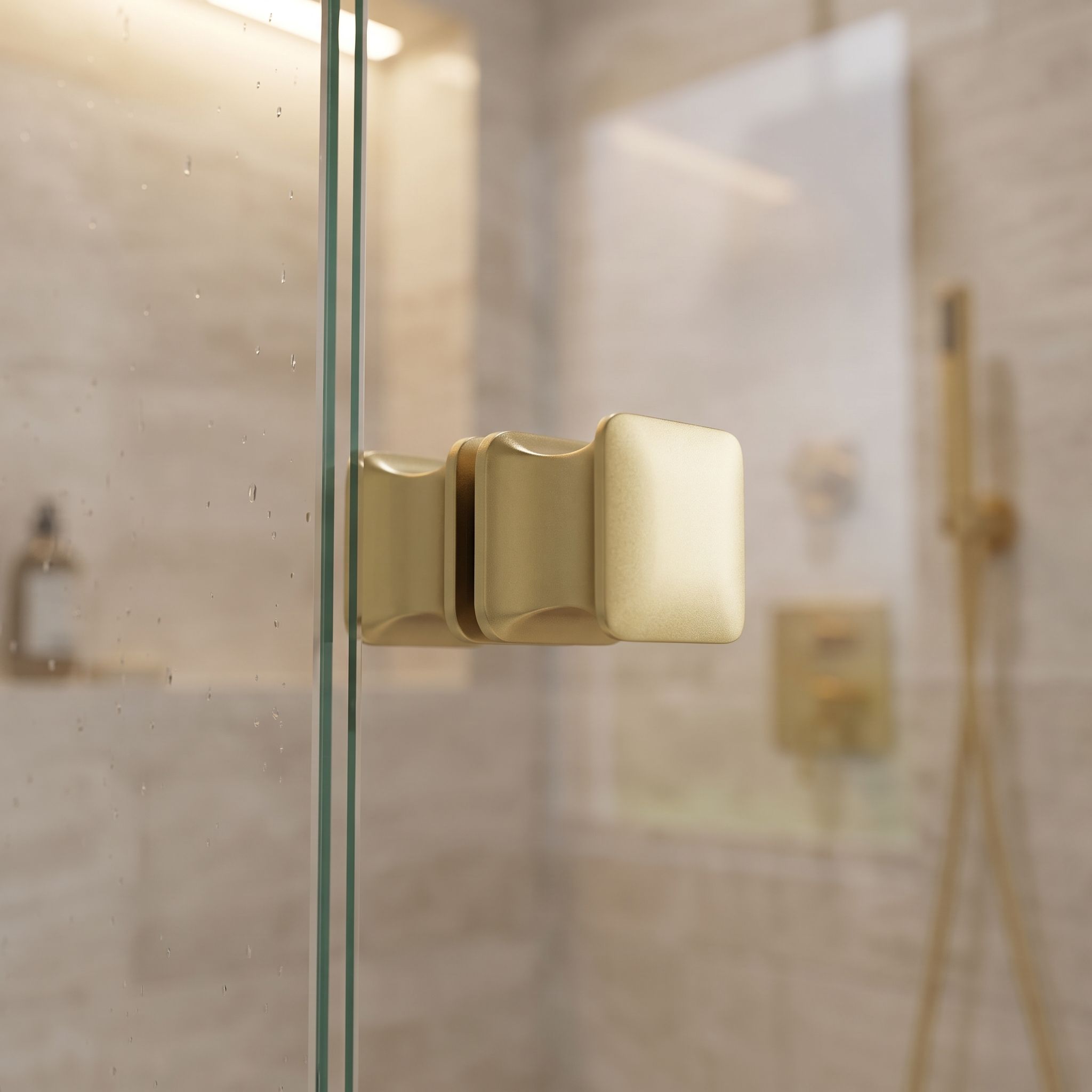 Dušo Durų Rankena Rea 04 Brushed Gold aprašymas - Prekės nuotrauka