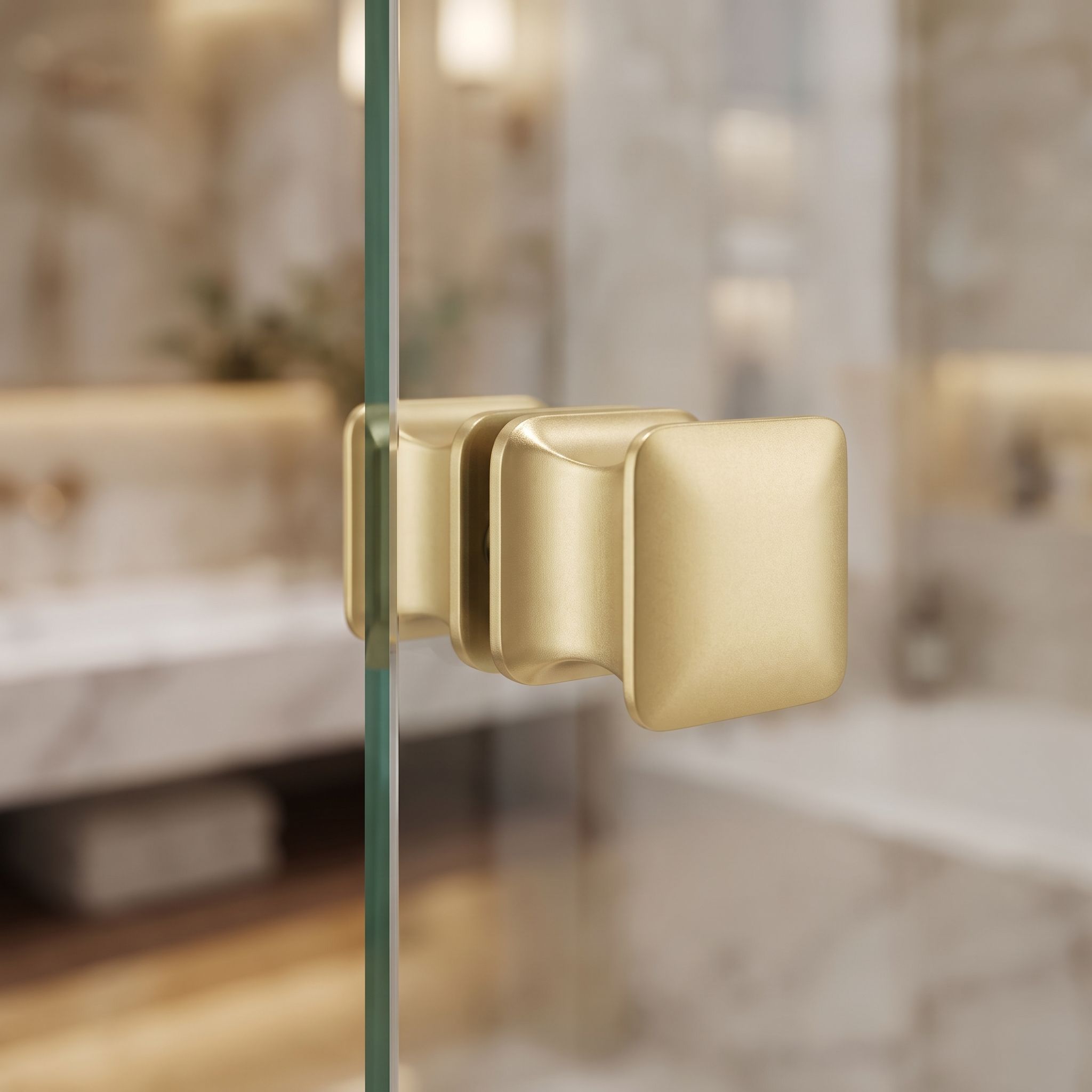 Dušo Durų Rankena Rea 04 Brushed Gold aprašymas - Prekės nuotrauka