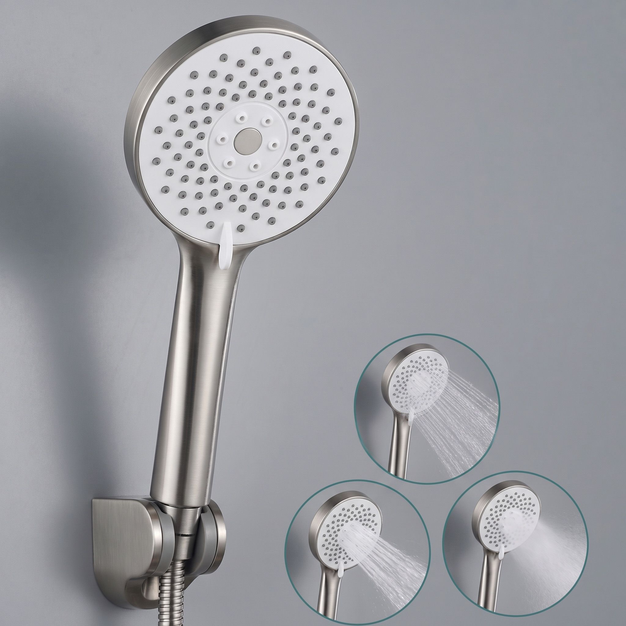 Dušo galvutė Rea JS-019 BRUSH NICKLE aprašymas - Prekės nuotrauka