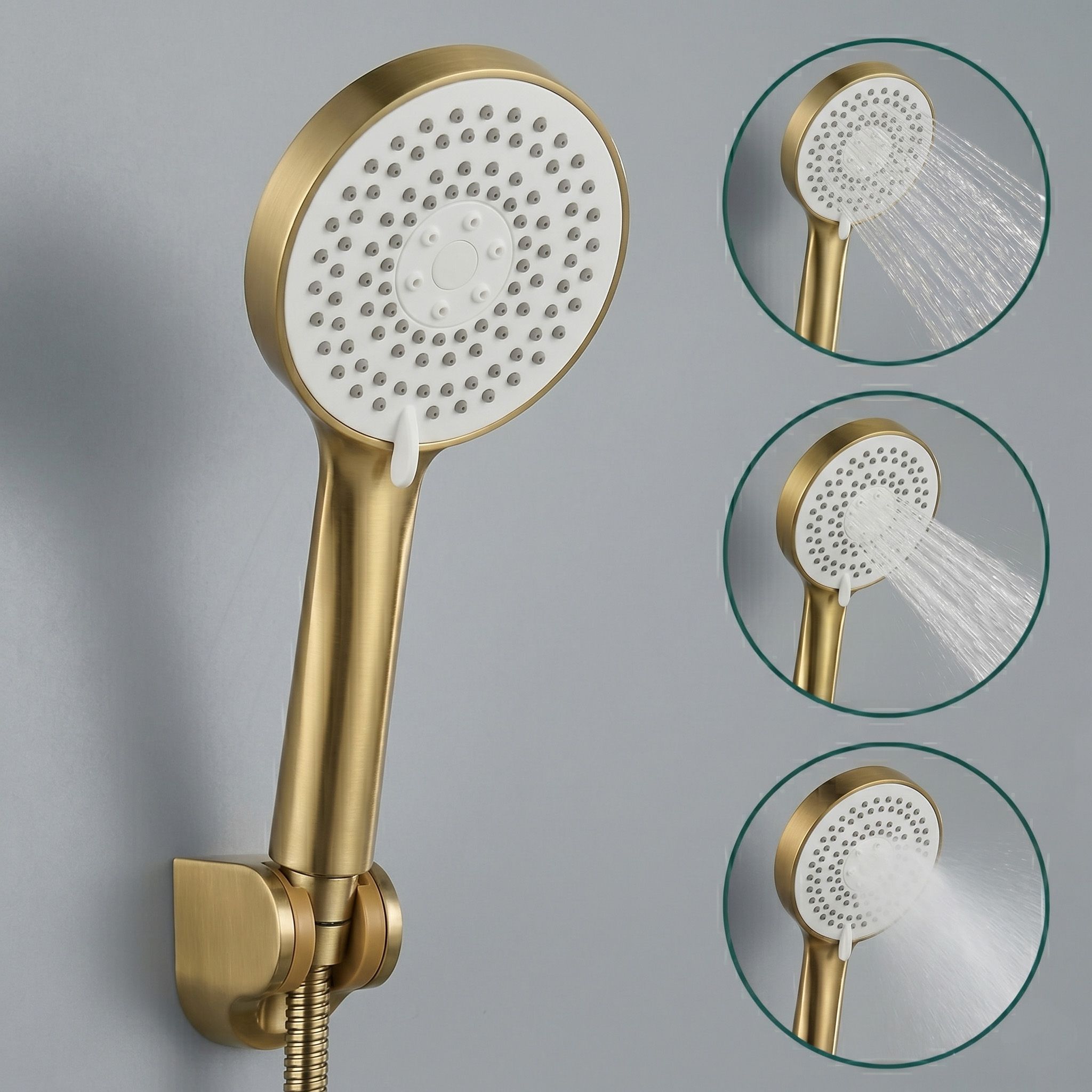 Dušo galvutė Rea JS-019 BRUSH NICKLE aprašymas - Prekės nuotrauka