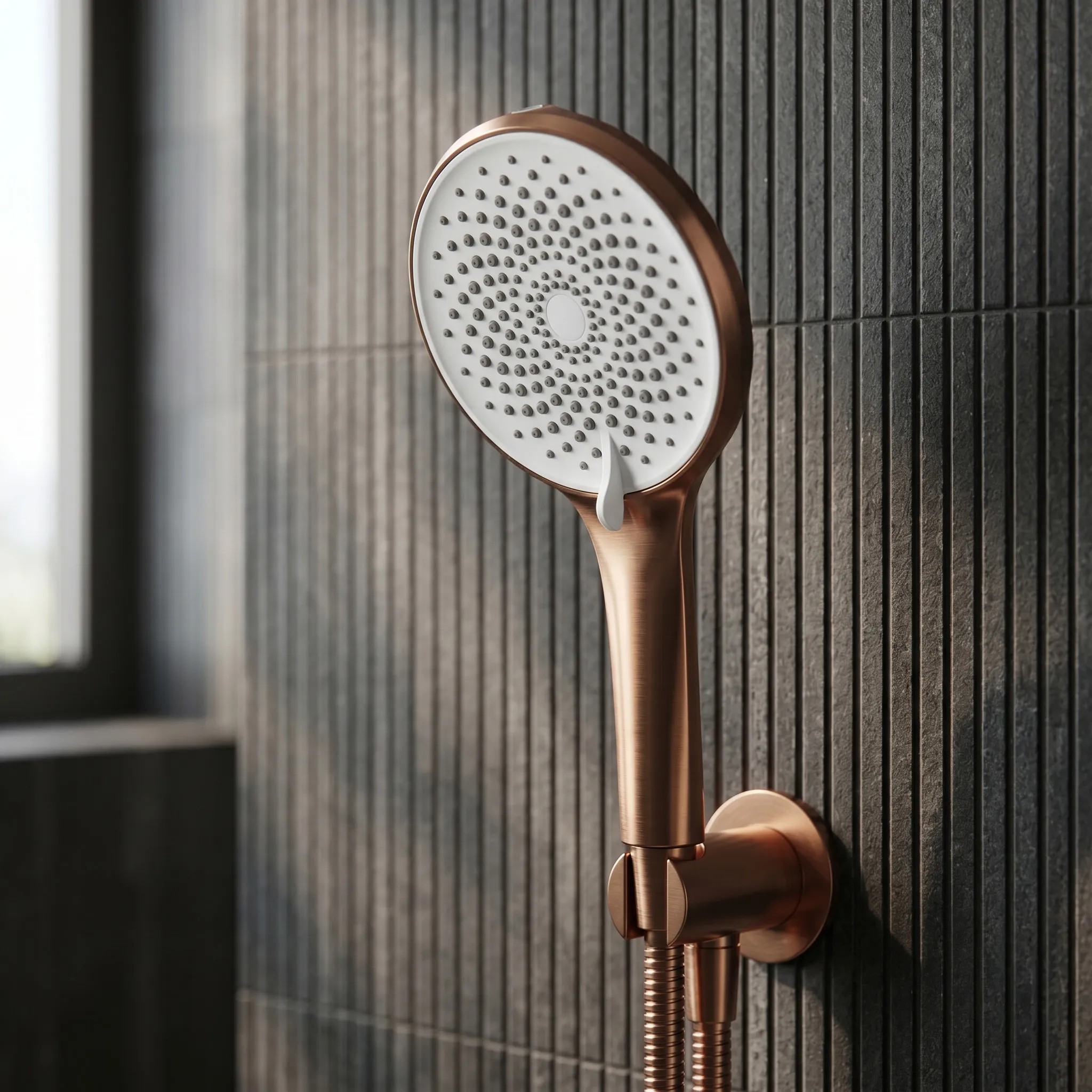 Dušo galvutė Rea JS-020 BRUSH COPPER aprašymas - Prekės nuotrauka