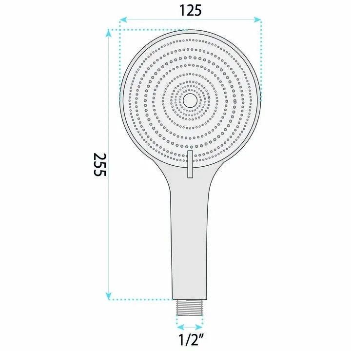 Dušo galvutė Rea JS-020 BRUSH COPPER aprašymas - Prekės nuotrauka
