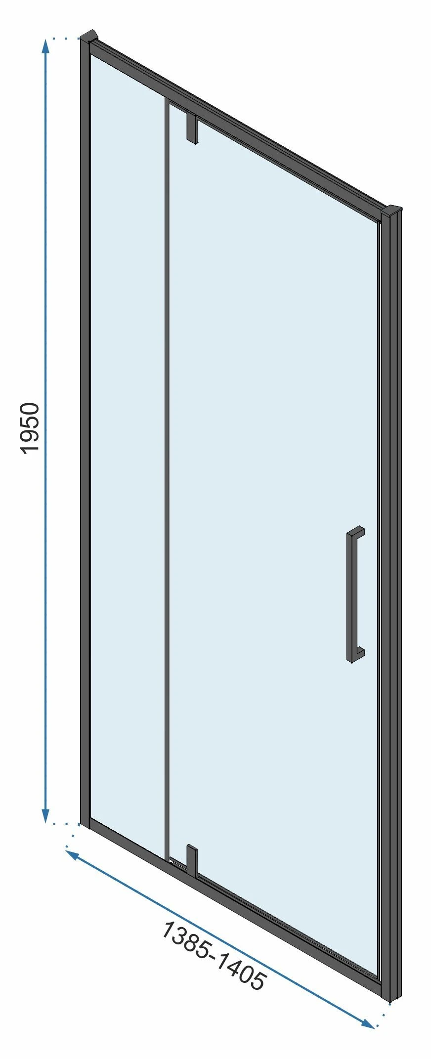 Dušo kabina Rea Rapid Swing Kampinė aprašymas - Prekės nuotrauka