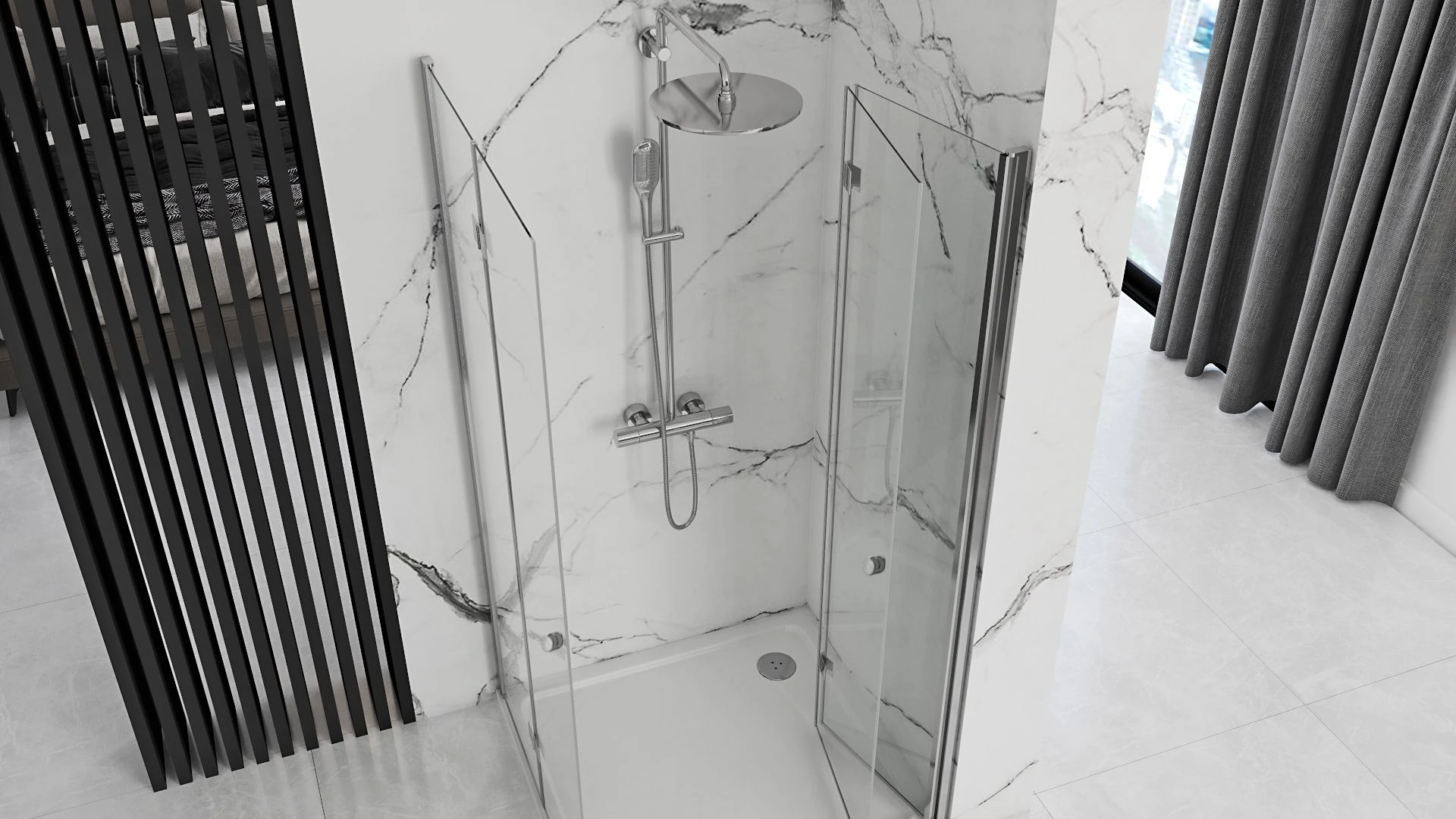 Dušo kabina sulankstomas Rea Fold N2 Modular aprašymas - Prekės nuotrauka