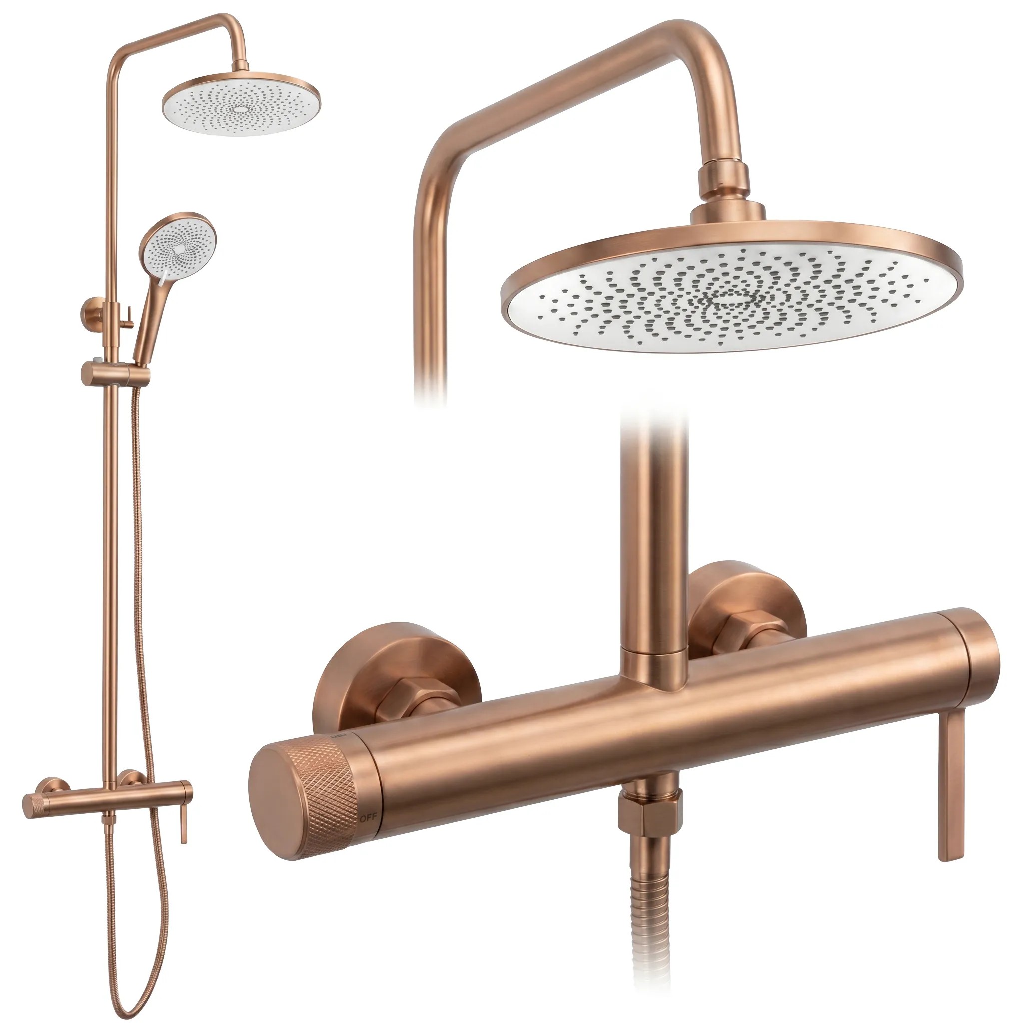 Dušo Komplektas Rea Rivo Copper aprašymas - Prekės nuotrauka