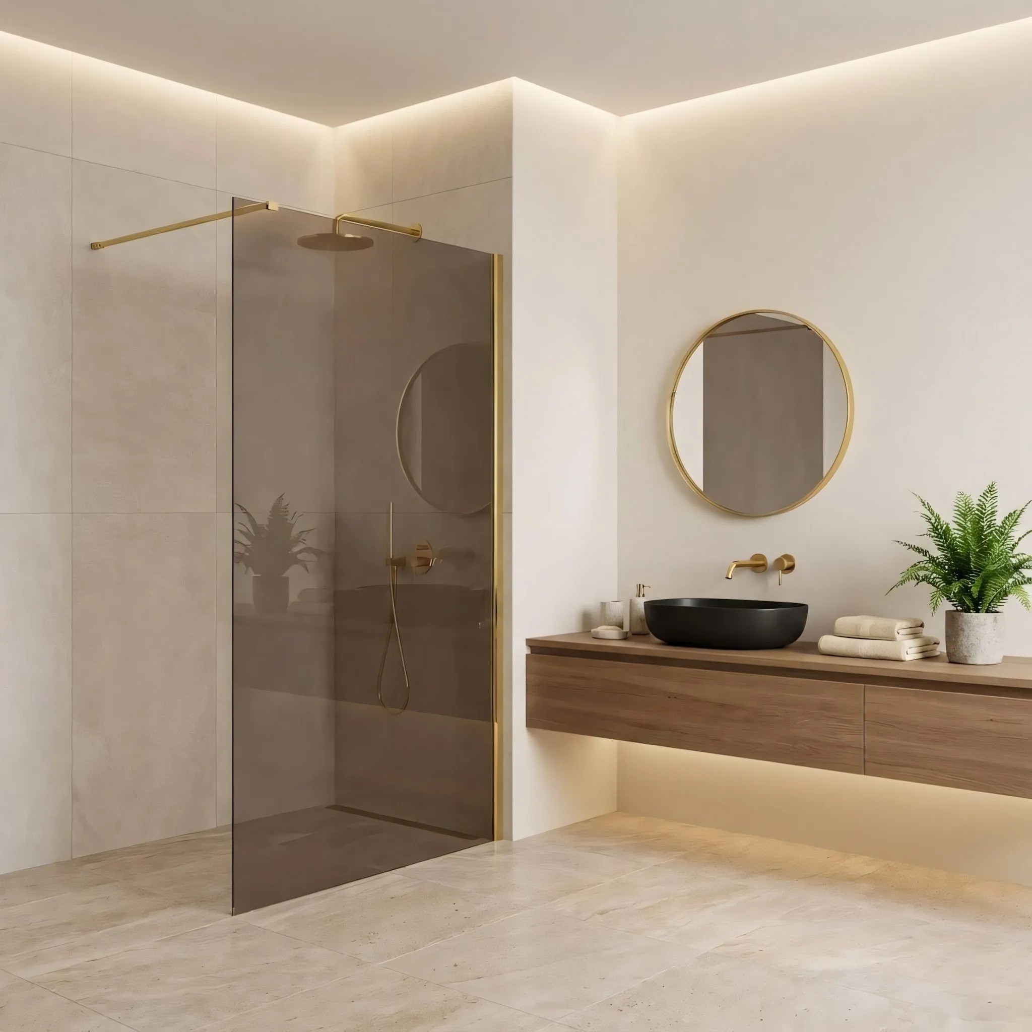 Dušo Siena Rea Flexi Brown / Gold 140 aprašymas - Prekės nuotrauka