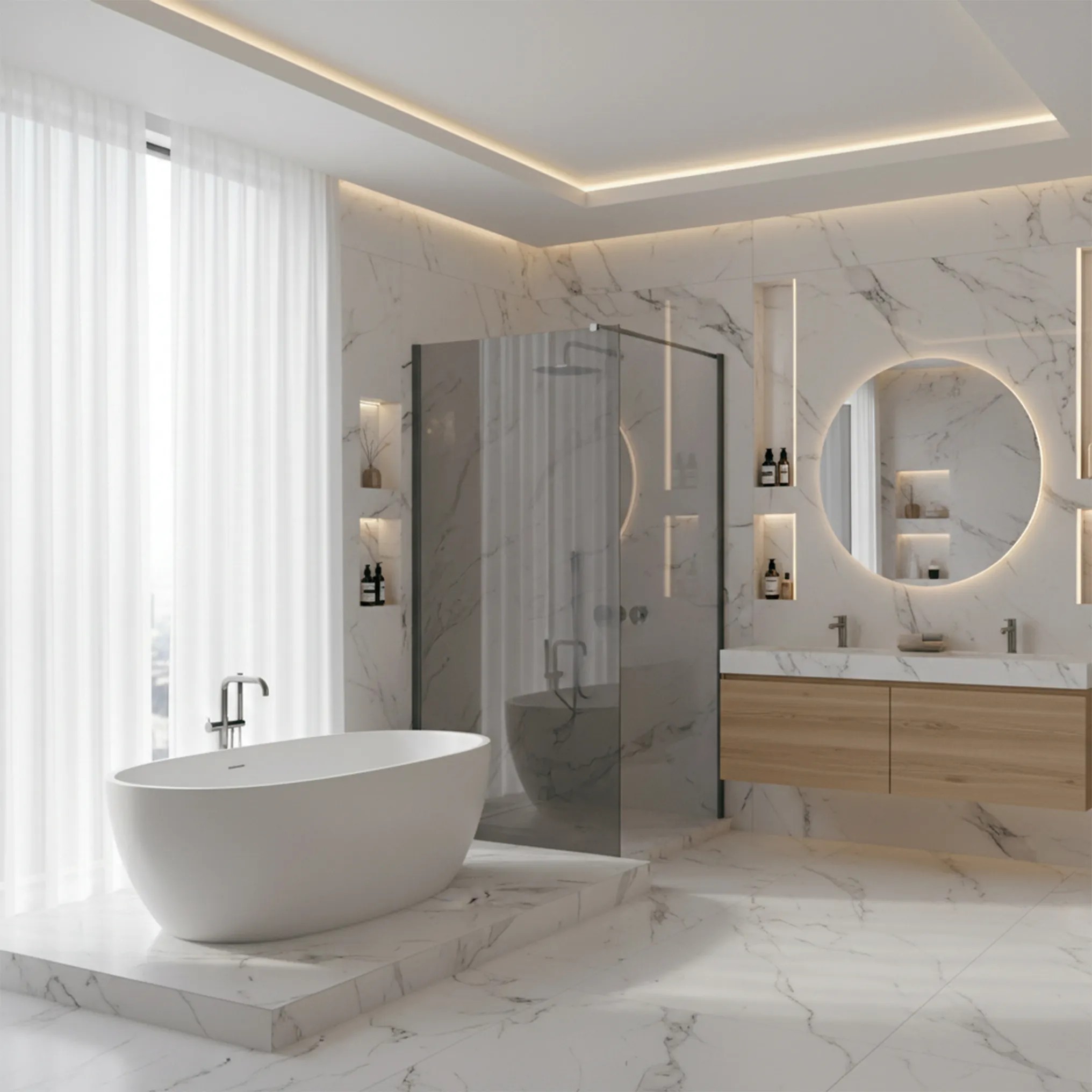 Dušo Siena Rea Flexi Pilkas / Titan 90 aprašymas - Prekės nuotrauka
