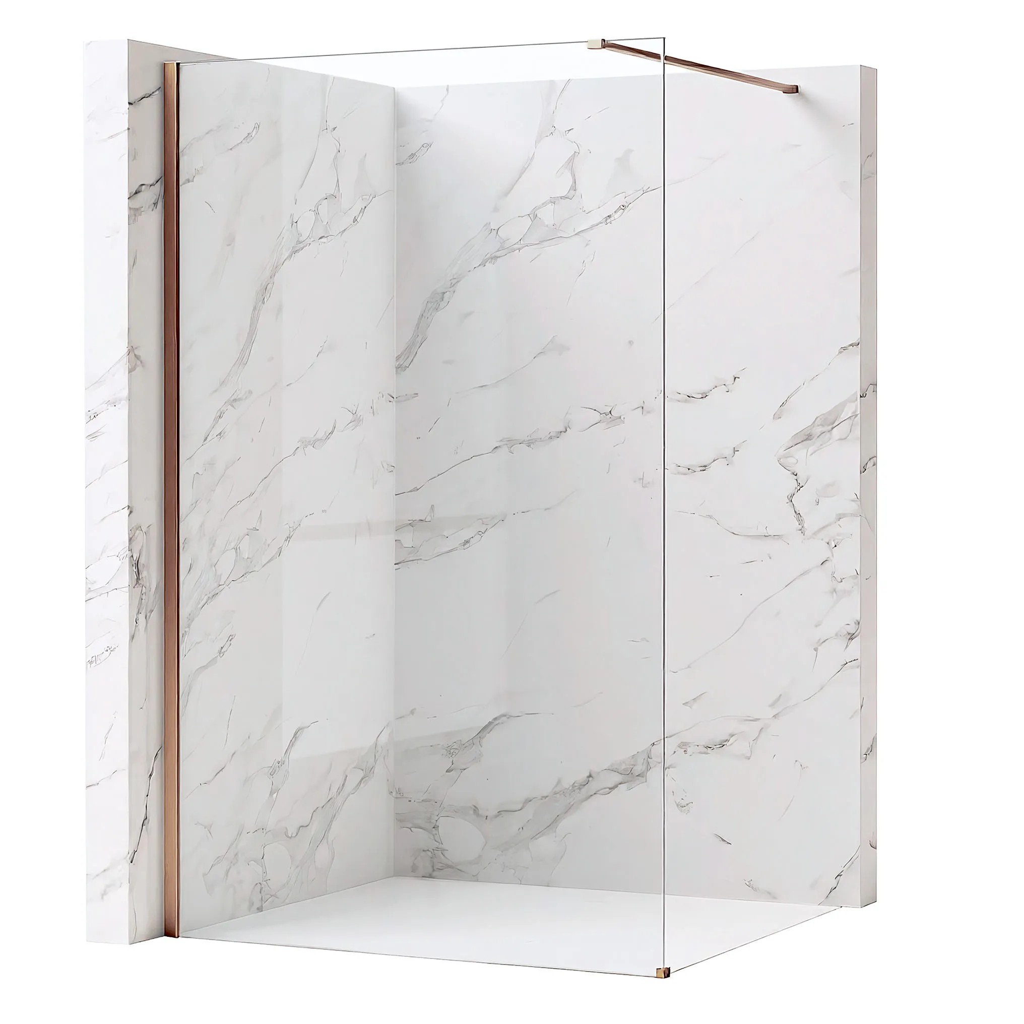 Dušo Siena Rea Flexi Transparent / Copper 90 aprašymas - Prekės nuotrauka