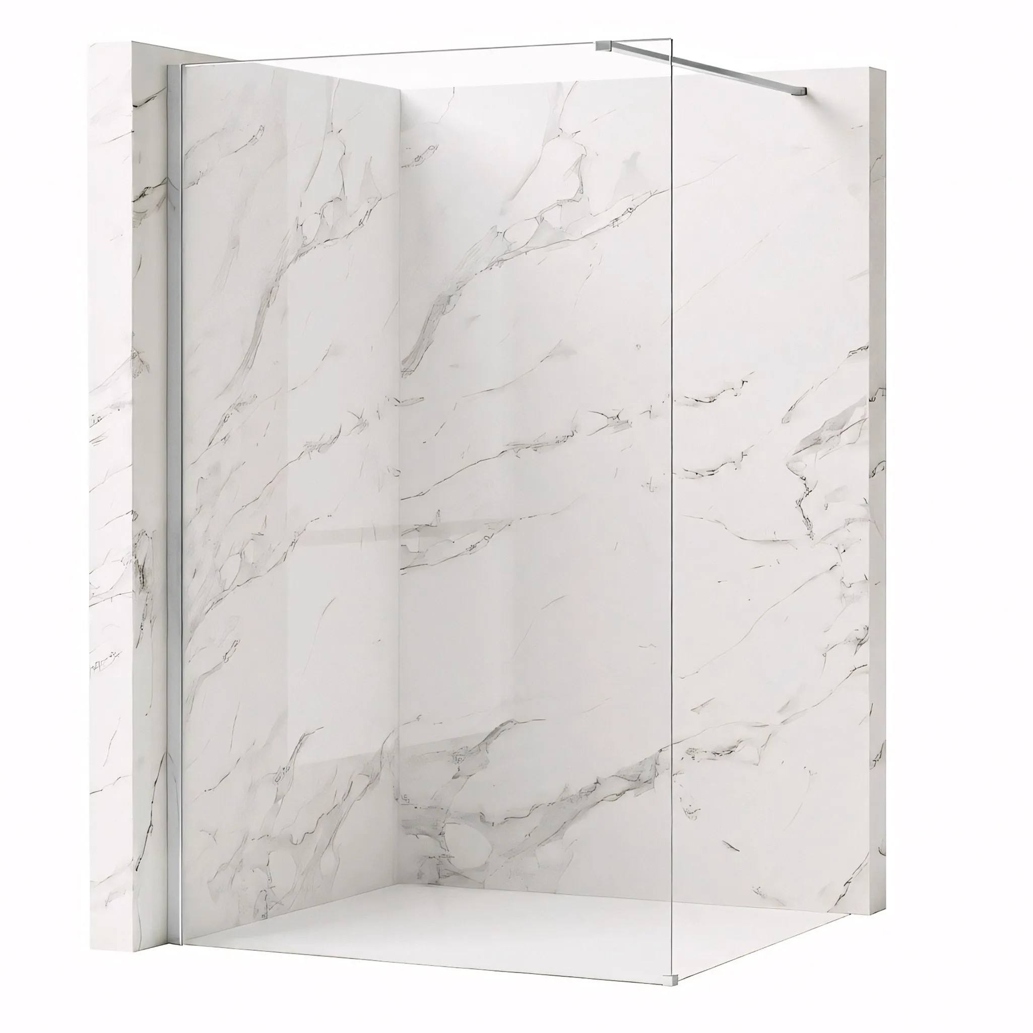 Dušo siena Rea Flexi Transparent / Chrome 70 aprašymas - Prekės nuotrauka