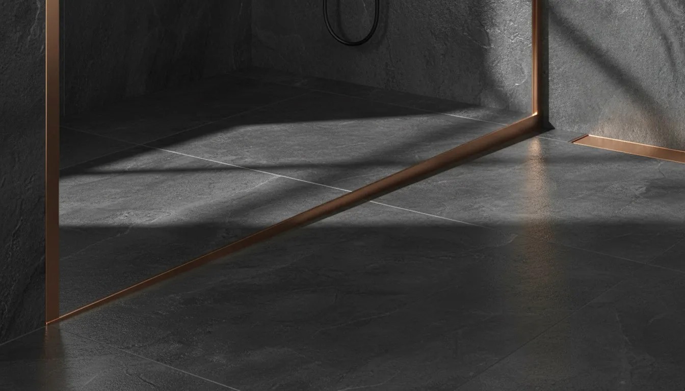 rea Dušo Šlaito Nuolydis 100cm Copper dešinys aprašymas - Prekės nuotrauka