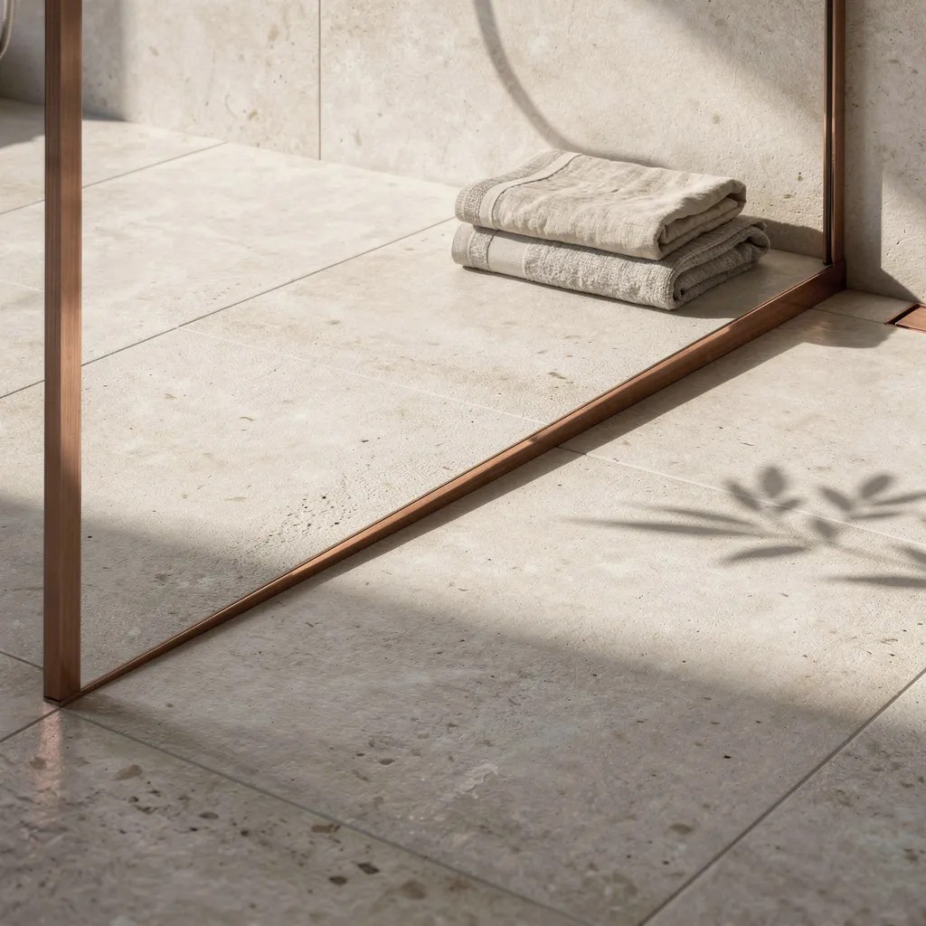 rea Dušo Šlaito Nuolydis 100cm Copper dešinys aprašymas - Prekės nuotrauka